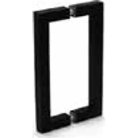 Pull Handle (200mm) Back To Back Square Black
