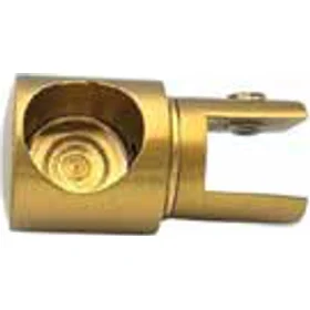 19mm Glass Mount Support Bar Stabilizer Stainless Steel Satin Gold
